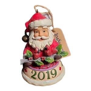 Jim Shore 2019 Annual Santa Ornament Heartwood Creek Enesco #6005372Q